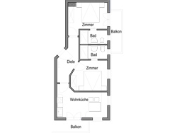 Floorplan apartment Katze, Landhaus Peter-Paul in Fiss